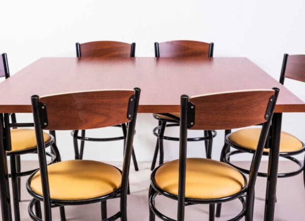 Combo Cocina Comedor Mesa Cuadrada 120x120 + 6 Sillas Vienes