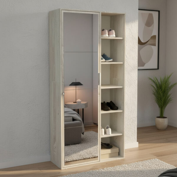 Zapatero Botinero Alto Con 1 Puerta, 7 Estantes Dld 05