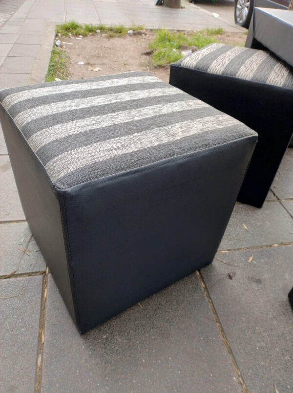 D_833917-MLA70278972599_072023-F.jpg Cubo Butaca Puff Tapizados Lisos 40 X 40 X 40. Eco Cuero