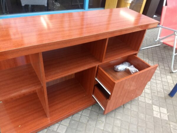 Rack Mesa Para Tv Led- Niza- Melamina- 135 X 80- 2 Cajones