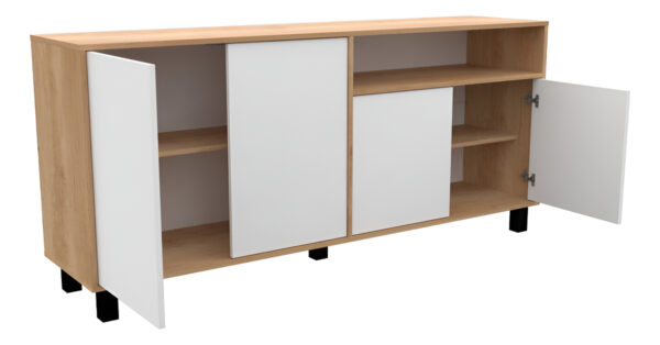 D_834390-MLA95652512189_102025-F.jpg Mosconi Vajillero Doors 4 Puertas 1,70 Mt Bahiut Color Nebra Nat Blanco