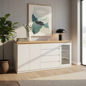 D_835902-MLA93959676285_102025-F.jpg Bahiut Rack Vajillero 3 Puertas, 4 Cajones Paraiso- 180 X 90