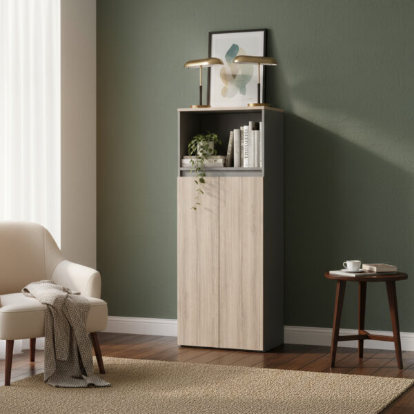 Biblioteca Organizador Oficina 2 Puertas Cod. 7929 155 X 71