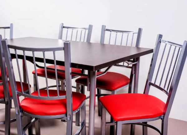 Combo Cocina Comedor Mesa Melamina 140 + 6 Sillas Turin C19