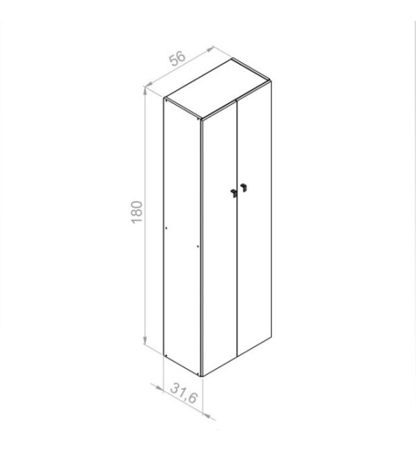 Despensero Organizador Multifuncion 2 Puertas 1,80mts D 062
