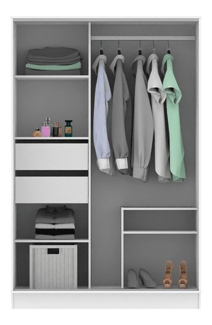 D_838428-MLA51935555161_102022-F.jpg Ropero Placard 2 Puertas Corredizas- 2 Cajones Int. Plo 135