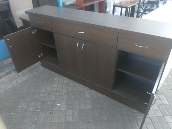 Bahiut Vajillero Melamina 1.80 X 0.90 4 Puertas 3 Cajones