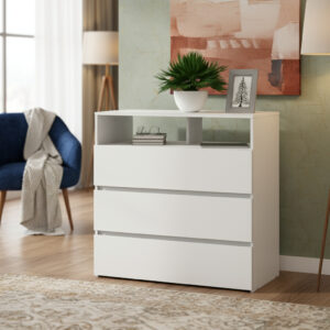 Espectacular Comoda Chiffonier Cajonera 3 Cajones 1 Espacio