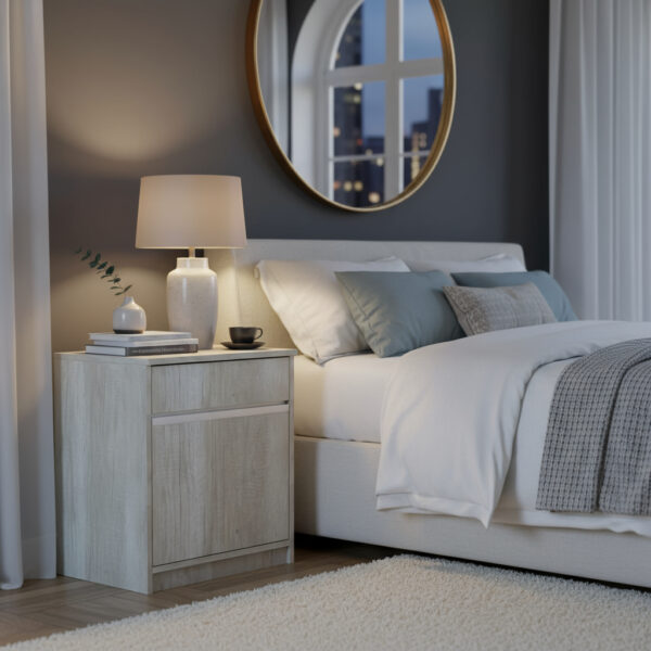 D_838932-MLA92846728686_092025-F.jpg Mesa De Luz 1 Cajon 1 Puerta- 52 X 68 X 36- Stylus