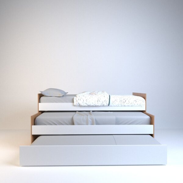 Cama Nido Bicama 1 Plaza 0,80 Mts. Con Carro Cama. Cod. 6457