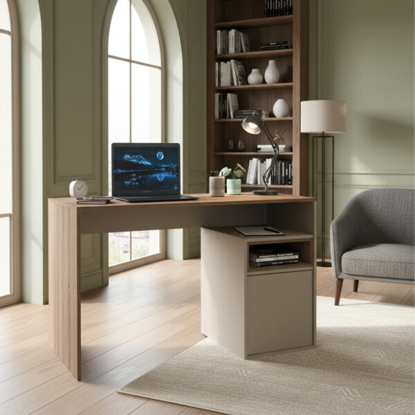 D_843555-MLA92854861868_092025-F.jpg Escritorio 1.20 X 0.50- 1 Puerta, Nicho, Estantes Dof 01