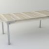 Mesa Cocina Comedor Extensible 140 A 185 X 0.90. B. Cromado