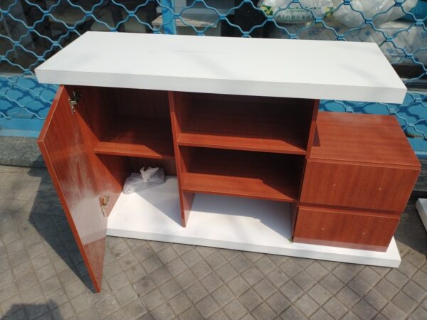 Rack Para Tv Led- Ibiza- Melamina- 135 X 80- 2 Cajones 1 Pta