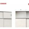 Placard 1,80 Mts. 2 Puertas Corredizas Con Baulera. Dakar