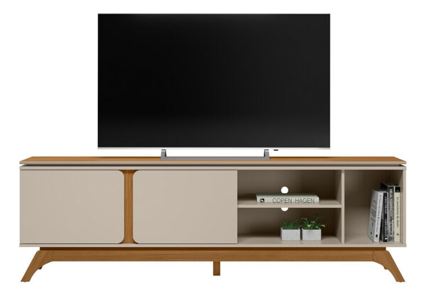 Rack Para Tv 70 Istambul Linea Brasil Detalles Redondeados