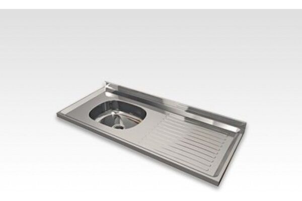 Mesada D Acero Inoxidable. Bacha Simple 120-52.