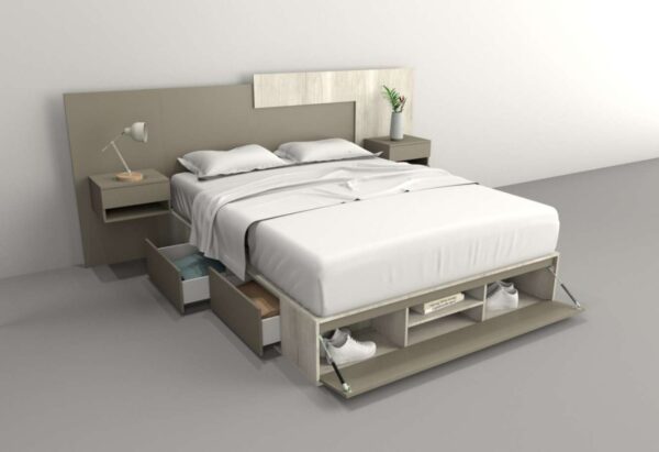 D_848443-MLA51278273600_082022-F.jpg Respaldo Para Sommier Big Minimal 1,40m/1,60m. Cod. 6446