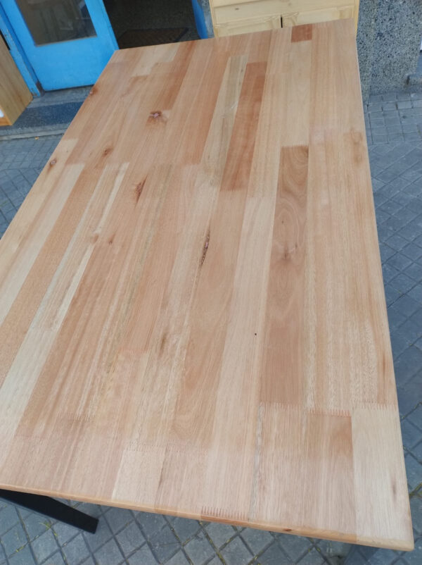 Mesa Cocina Comedor 1.40 X 80. Tapa Paraiso Base De Caño 4 P