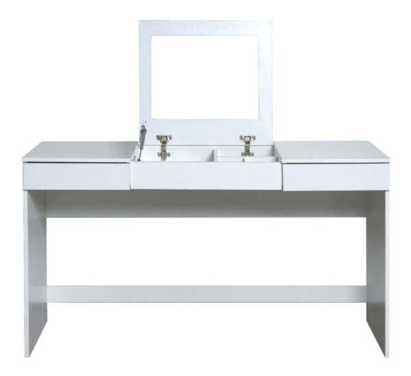 D_850961-MLU73129907868_122023-F.jpg Escritorio Con Espejo Maquillador 2 Cajones Ricchezze Mesina Color Blanco