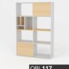 Biblioteca Organizador Con Estantes 103 X 154 X 36- Obl 117