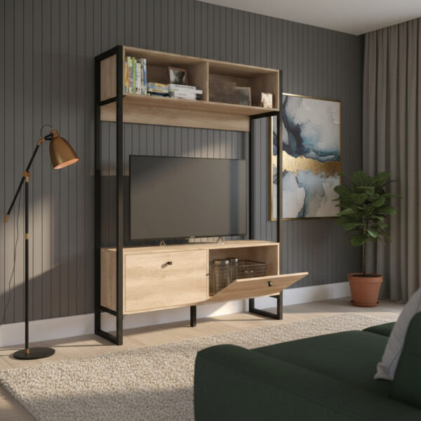 Rack Modular Para Tv 50 Pulgadas. Puertas. Estantes- Dst 06