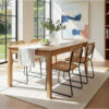 Mesa De Cocina- Comedor Lustre Paraiso 140 X 80 Base 4 Patas