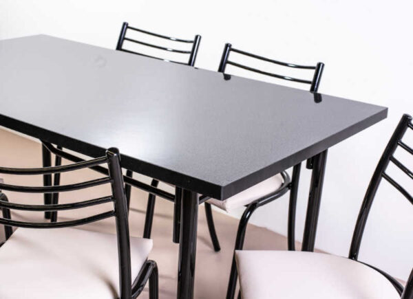 Combo Juego Cocina Mesa 1.50 + 6 Sillas Caño Combo N° 2
