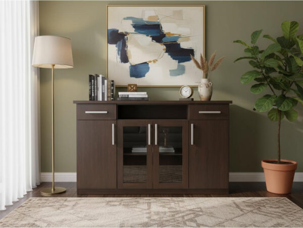 Bahiut Vajillero Melamina 1.50 X 0.90 4 Puertas 2 Cajones