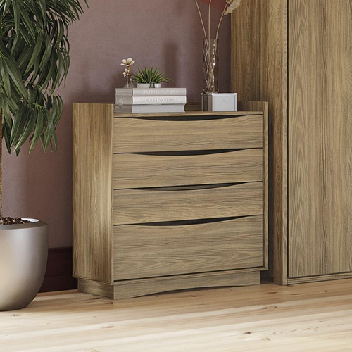 D_856837-MLA99469442642_112025-F.jpg Cajonera Nogueira M260 De 4 Cajones, Color Marrón Kappesberg