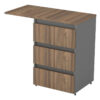 Cajonera Pedestal C- Extension Recta 84 X 45 X 74- E 7303