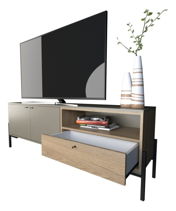 D_861900-MLA72575037704_112023-F.jpg Rack Para Tv Led 1.50 X 0.55 Patas De Caño Cod. 4251-