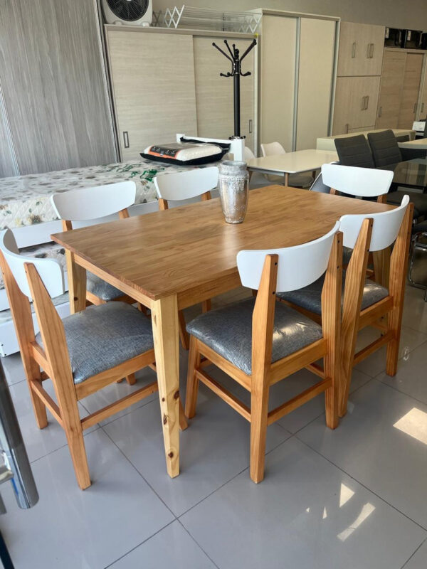 Mesa Cocina Comedor 1.50 X 0.90 + 6 Sillas- Escandinava