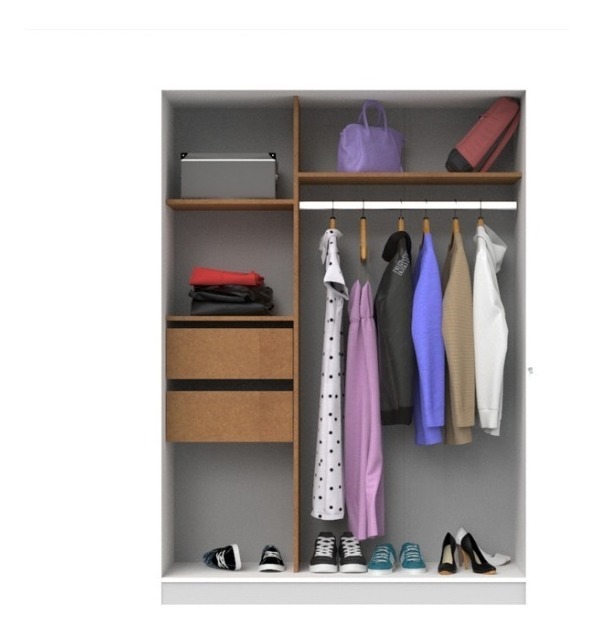 D_865660-MLA44613152967_012021-F.jpg Ropero Placard Organizador 2 Puertas 130 X 181 X 51 Ro135