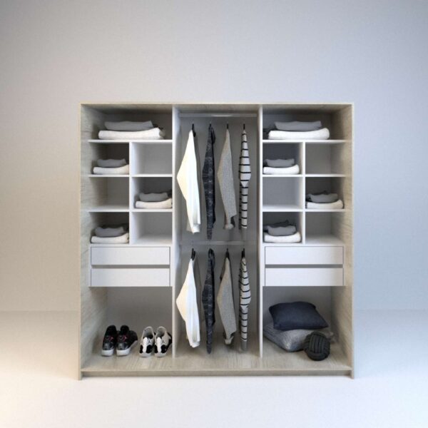 D_865803-MLA51276224077_082022-F.jpg Ropero Vestidor Sin Puertas, 4 Cajones. 180 X 180 - Cod 6513