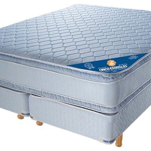 Conjunto Sommier Resortes Super Con Pillow 1.40 X 1.90