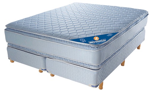 Conjunto Sommier Resortes Super Con Pillow 1.40 X 1.90