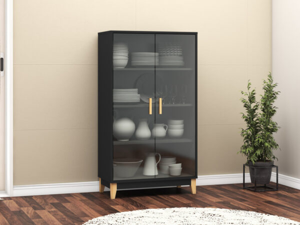 Mueble Organizador Cristalero 2 Puertas, 125 X 70 Le 6014