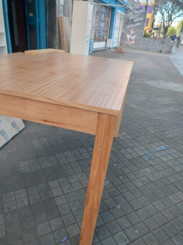 Mesa De Cocina- Comedor Lustre Paraiso 140 X 80 Base 4 Patas