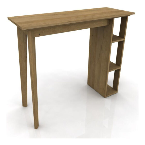 Mesa Barra Desayunadora Escandinava Con Estantes Cod. 455090