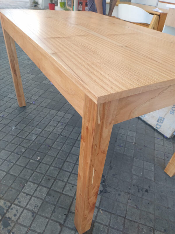 Mesa De Cocina- Comedor Lustre Paraiso 140 X 80 Base 4 Patas