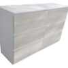 Comoda Chiffonier Cajonera 6 Cajones Mdf- 140 X 85 X 44