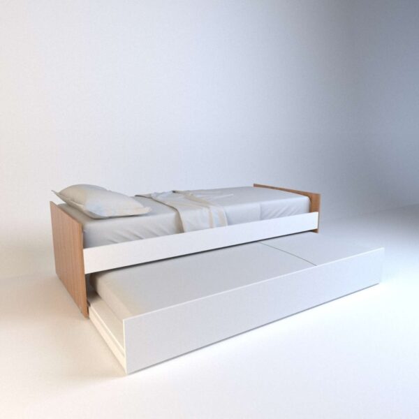 Cama 1 Plaza 0.80 Mts. Con Marinera. Melamina. Dolfin