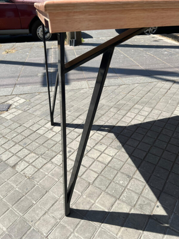 D_879111-MLA79770967351_102024-F.jpg Mesa Cocina Comedor Lustrada Paraiso Base De Caño- 140 X 80