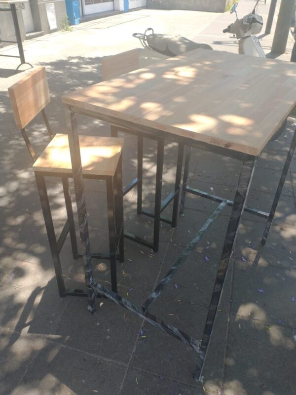 D_879453-MLA44041334153_112020-F.jpg Mesa Barra Desayunador + 2 Banquetas- Tipo Industrial.