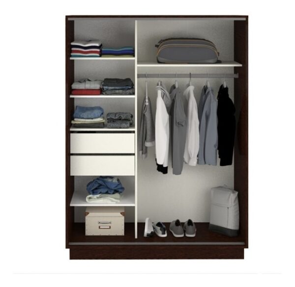 Ropero Placard Organizador- 2 Ptas Corred. 2 Caj. Pe-135