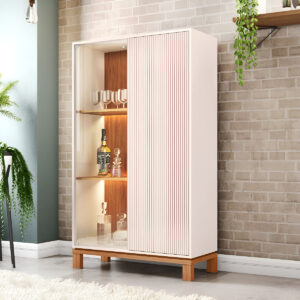 Armario Mondrian Con Ventana De 2 Puertas Con Led Wt