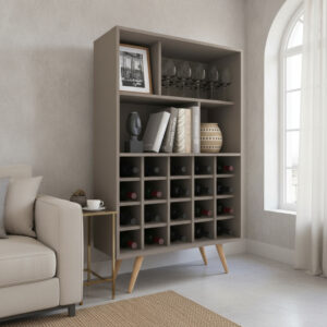 D_882661-MLA93312918235_092025-F.jpg Biblioteca Con Bodega Escandinava- Con Patas - Dl 886