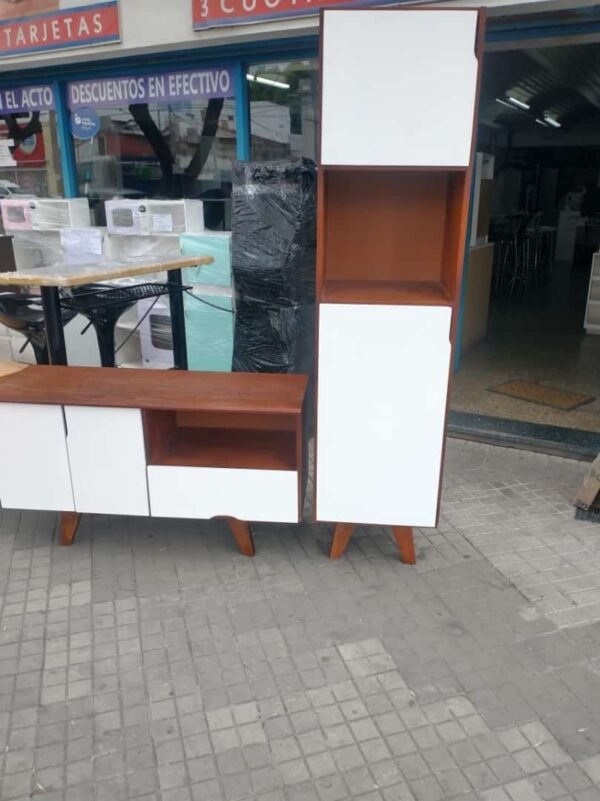 Rack Para Tv Led + Torre Columna- Escandinava- Cod. 151 - 52