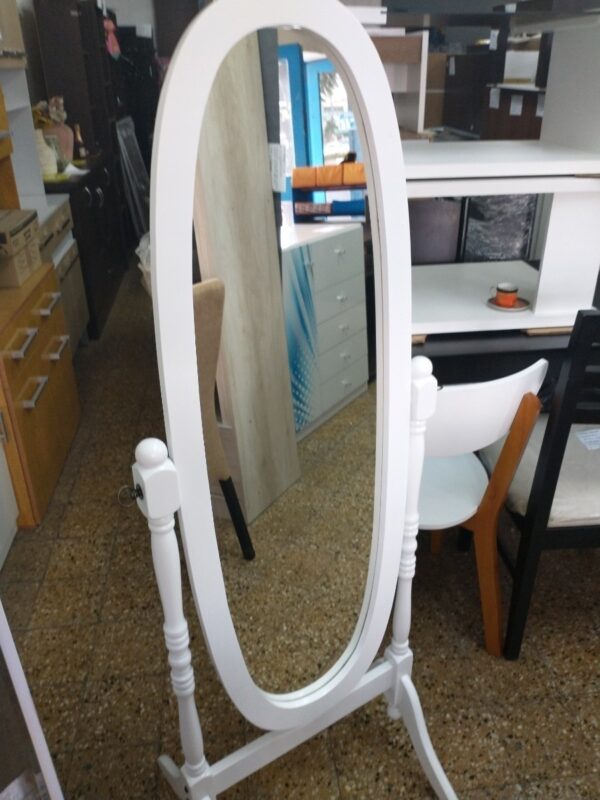 D_883704-MLA43302675854_082020-F.jpg Espejo Pie Oval Clasico. Madera. Varios Colores