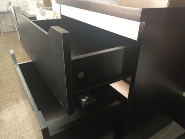 Mesa De Luz Laqueada Con 2 Cajones Corred. - Duna- 55-57-38